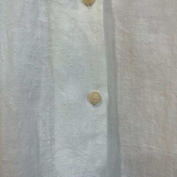 Jupe by Jackie Linen Cotton Button Down Blouse Romantic Cottagecore Womens S - Picture 7 of 8